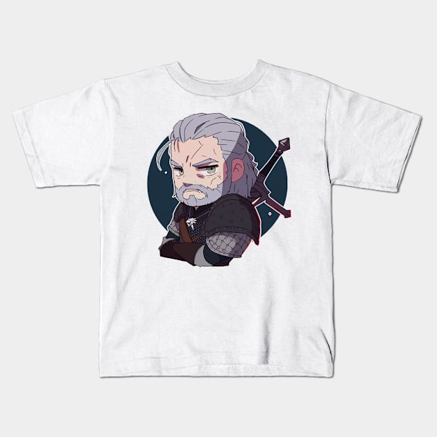 witcher Kids T-Shirt by piratesnow